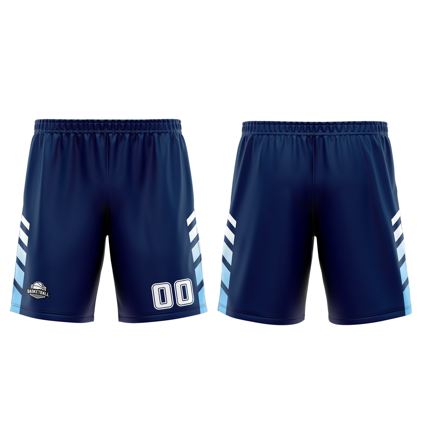 Custom Blue White Basketball Jersey Uniform Suit Printed Your Logo Name Number