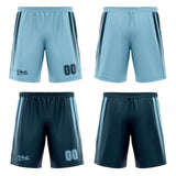 Custom Dull Green Blue Reversible Basketball Suit for Adults and Kids Personalized Jersey