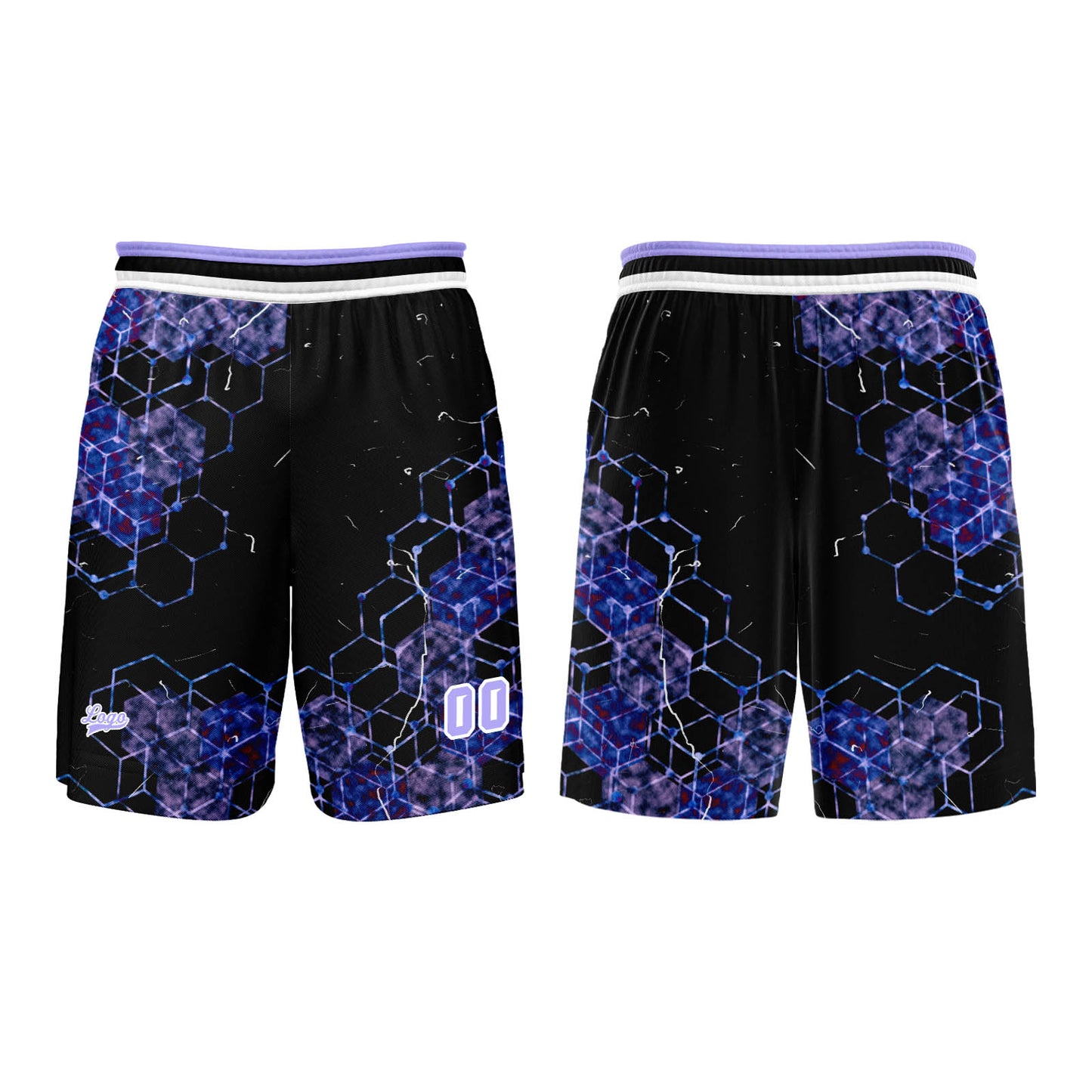 Custom Purple Basketball Jersey Uniform Suit Printed Your Logo Name Number