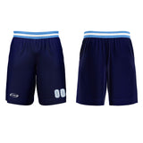 Custom Navy Blue White Basketball Jersey Uniform Suit Printed Your Logo Name Number