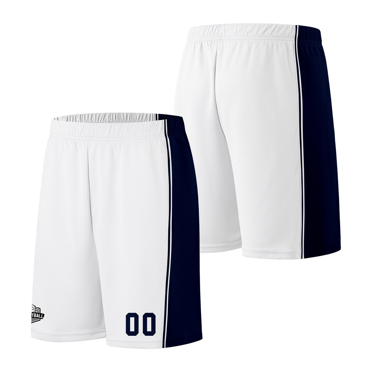 Custom White Navy Basketball Jersey for Men Women Adult Youth Stitched Name Number Logo