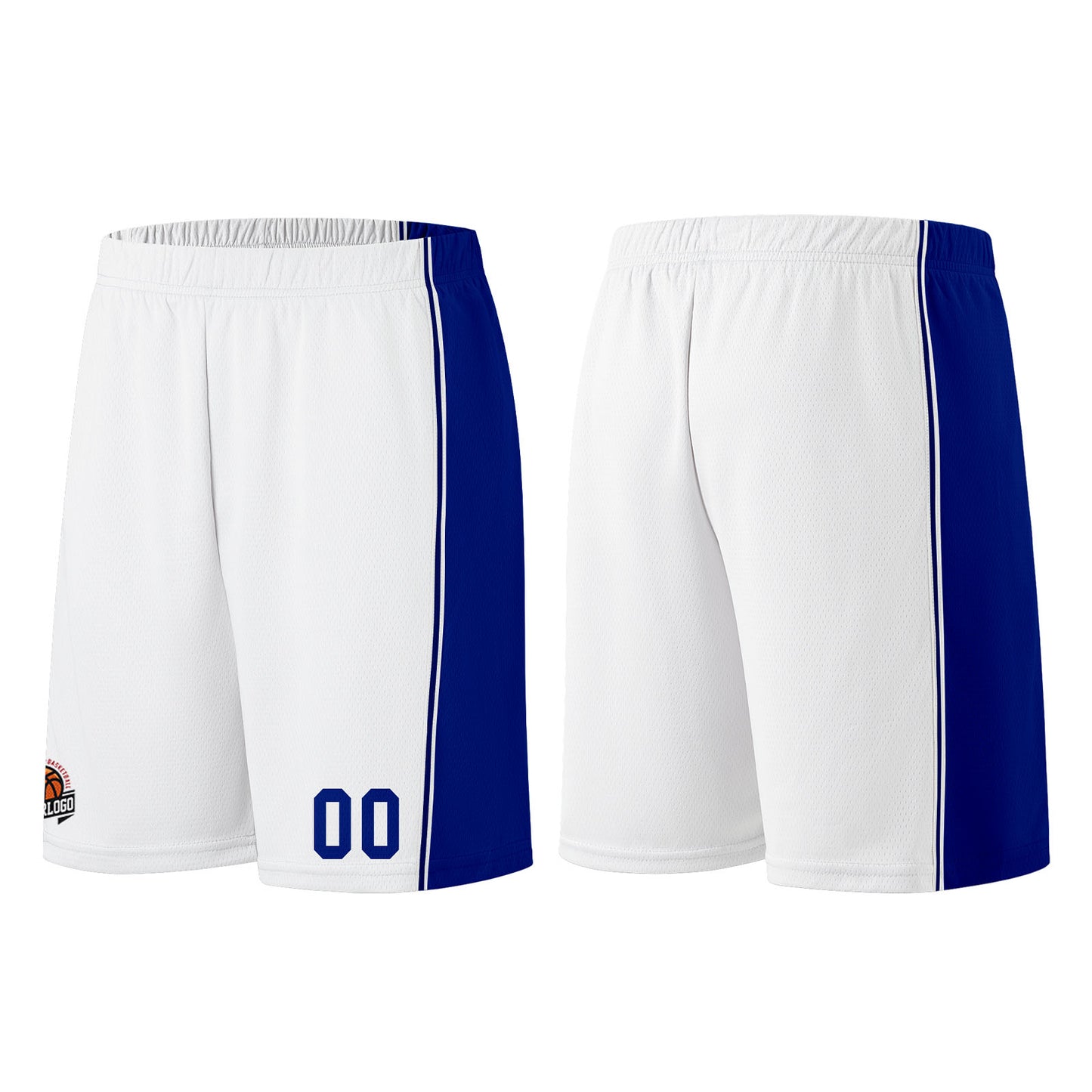 Custom White-Royal Basketball Jersey for Men Women Adult Youth Stitched Name Number Logo