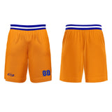 Custom Orange White Blue Basketball Jersey Uniform Suit Printed Your Logo Name Number