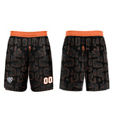 Custom Black Orange Soccer Uniform Jersey Kids Adults Personalized Set Jersey Shirt