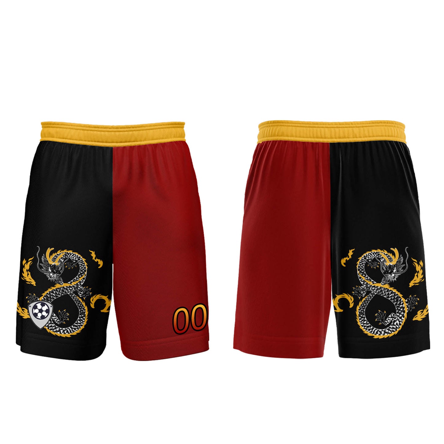 Custom Red Black Uniform Jersey Kids Adults Personalized Set Jersey Shirt