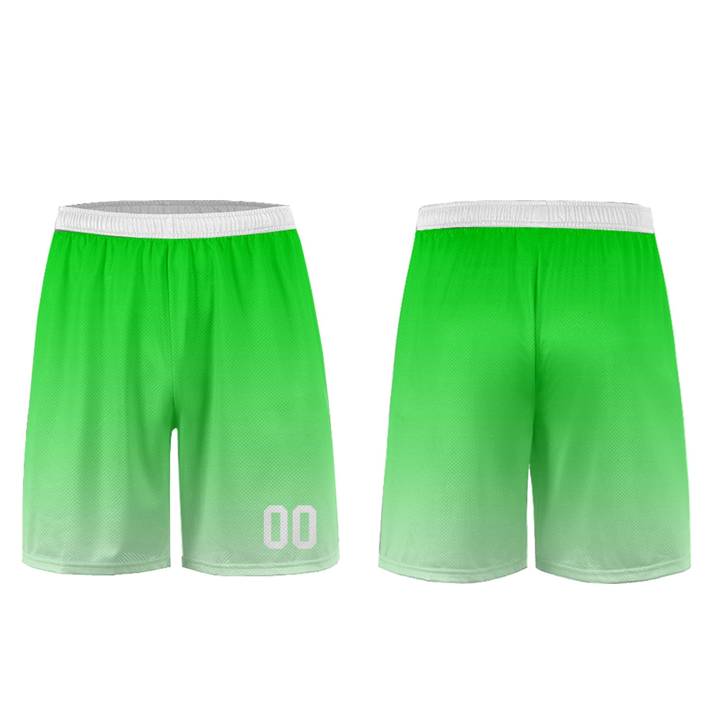 Custom Green White Uniform Jersey Kids Adults Personalized Set Jersey Shirt