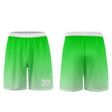 Custom Green White Uniform Jersey Kids Adults Personalized Set Jersey Shirt