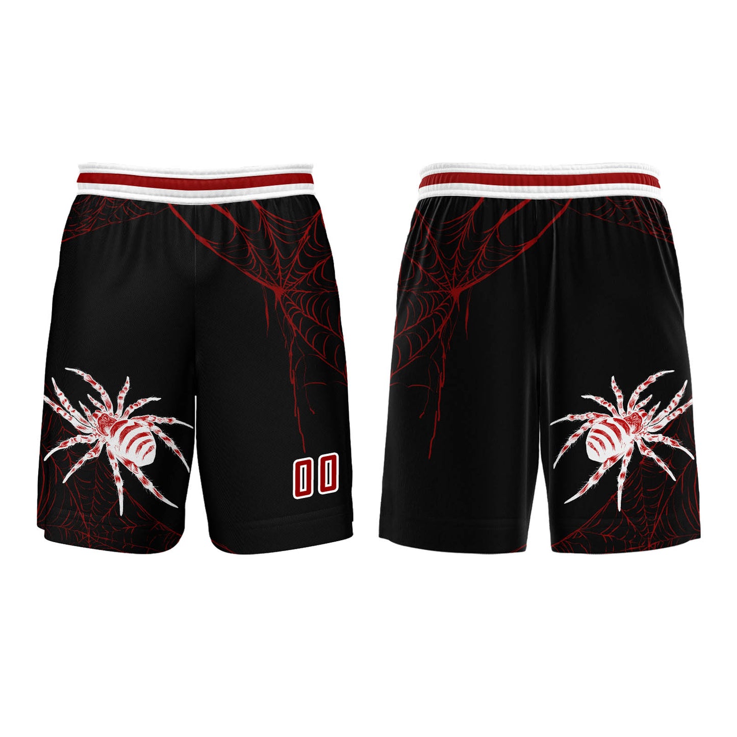 Custom Black Red Basketball Jersey Uniform Suit Printed Your Logo Name Number