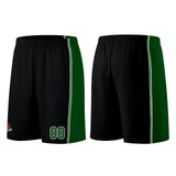 Custom Black Green Basketball Jersey for Men Women Adult Youth Stitched Name Number Logo