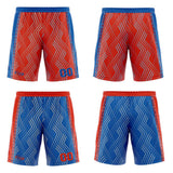 Custom Red Blue Reversible Basketball Suit for Adults and Kids Personalized Jersey
