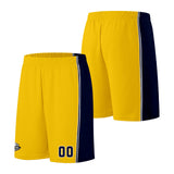 Custom Yellow Navy Basketball Jersey for Men Women Adult Youth Stitched Name Number Logo