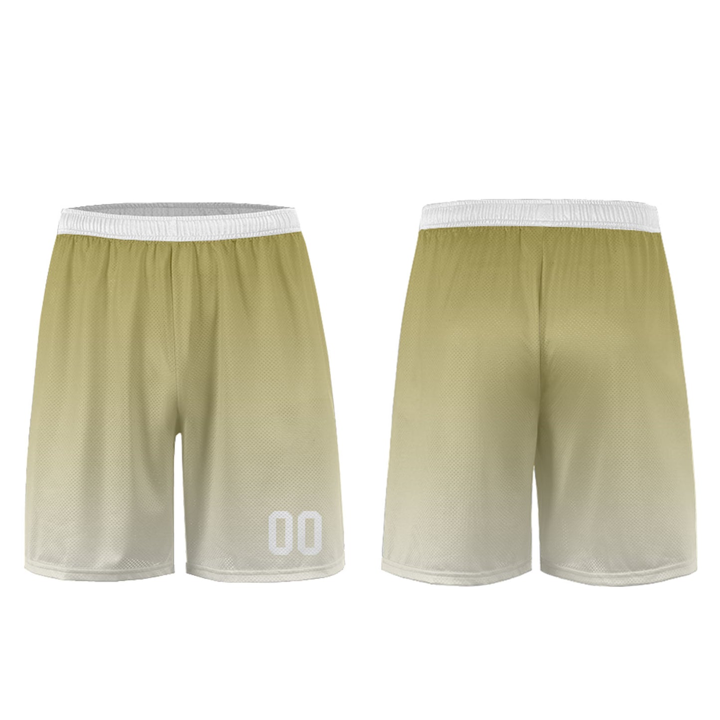 Custom Khaki White Uniform Jersey Kids Adults Personalized Set Jersey Shirt
