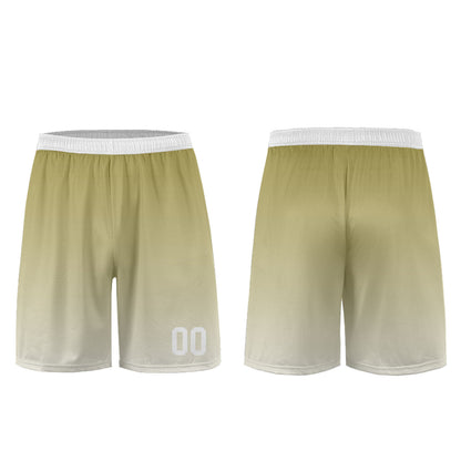 Custom Khaki White Uniform Jersey Kids Adults Personalized Set Jersey Shirt