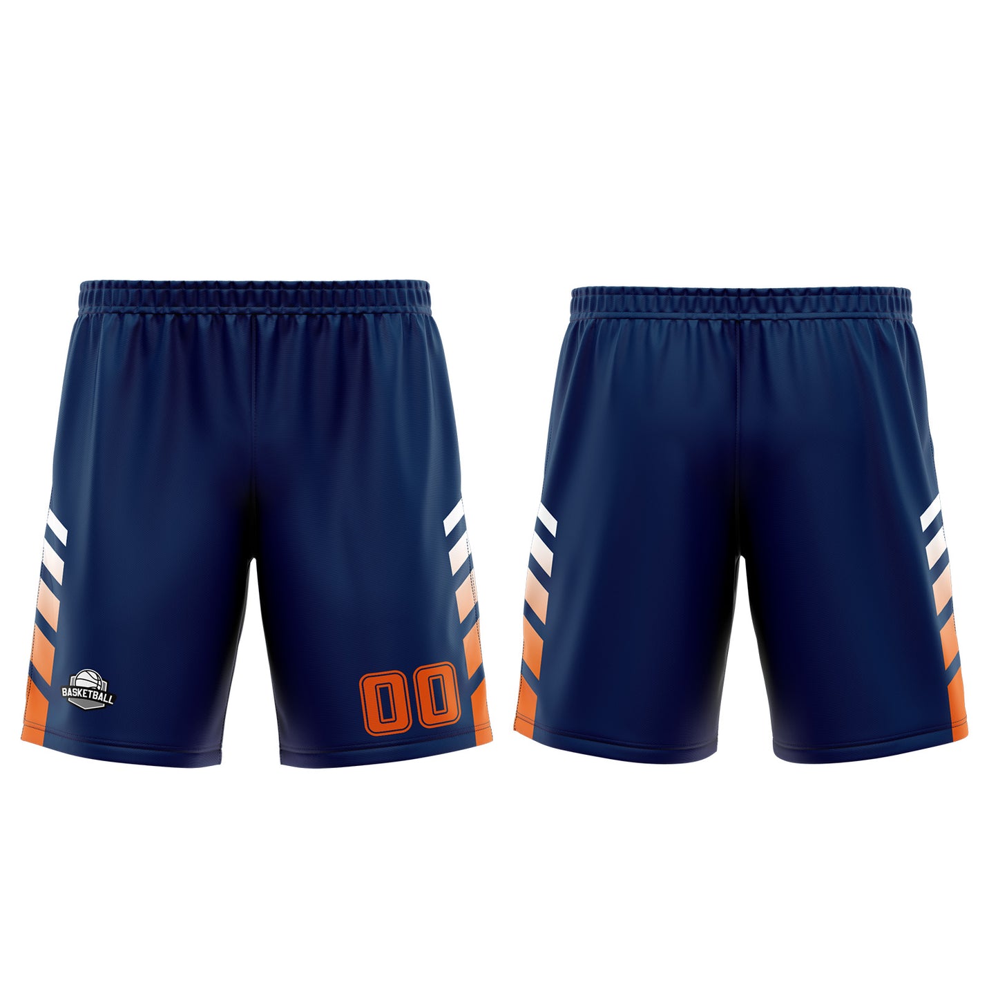 Custom Blue Orange Basketball Jersey Uniform Suit Printed Your Logo Name Number