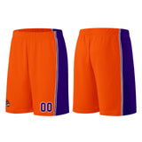 Custom Orange-Purple Basketball Jersey for Men Women Adult Youth Stitched Name Number Logo