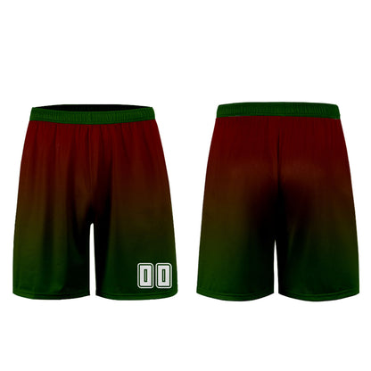 Custom Red Green Uniform Jersey Kids Adults Personalized Set Jersey Shirt