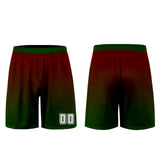 Custom Red Green Uniform Jersey Kids Adults Personalized Set Jersey Shirt