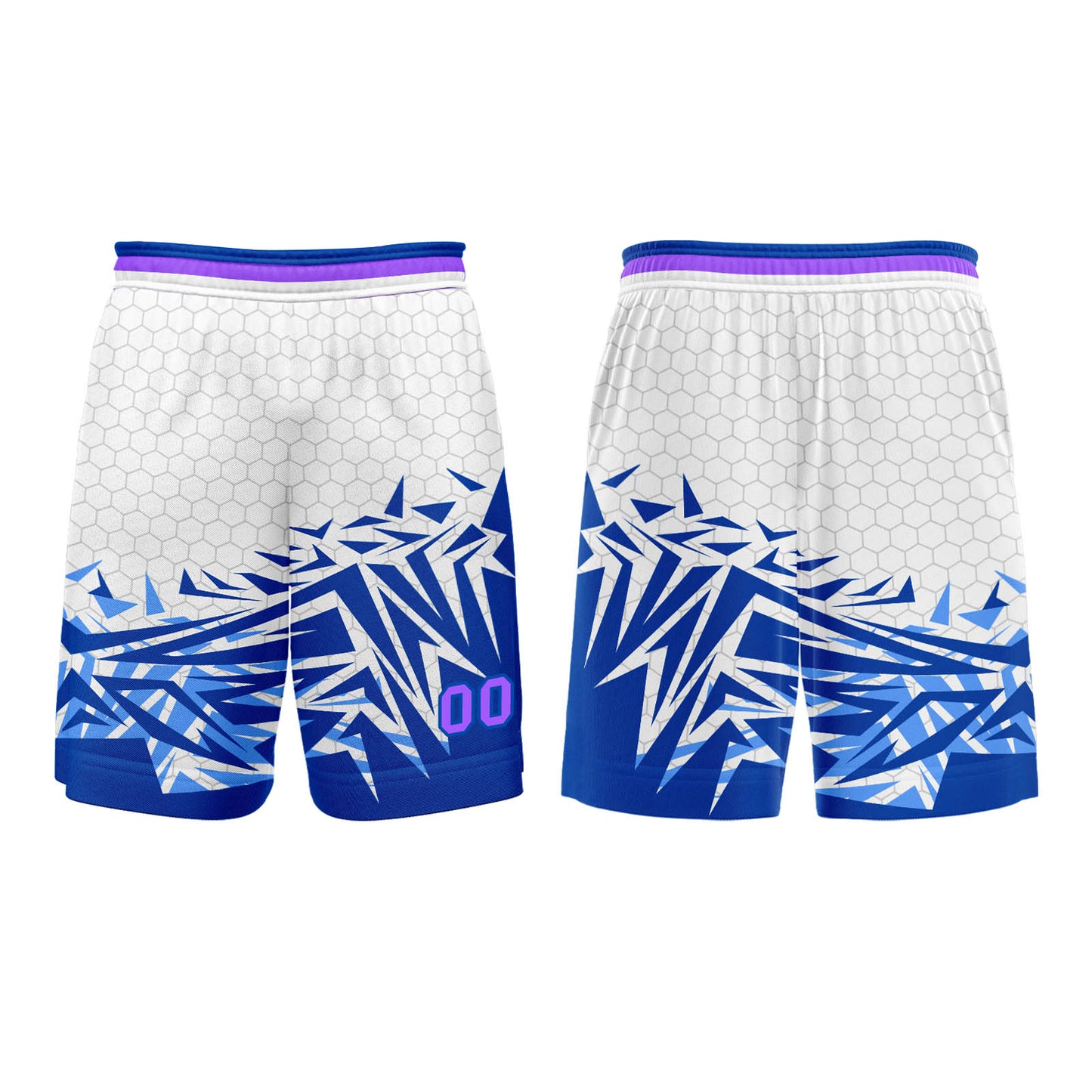 Custom Blue Violet Basketball Jersey Uniform Suit Printed Your Logo Name Number
