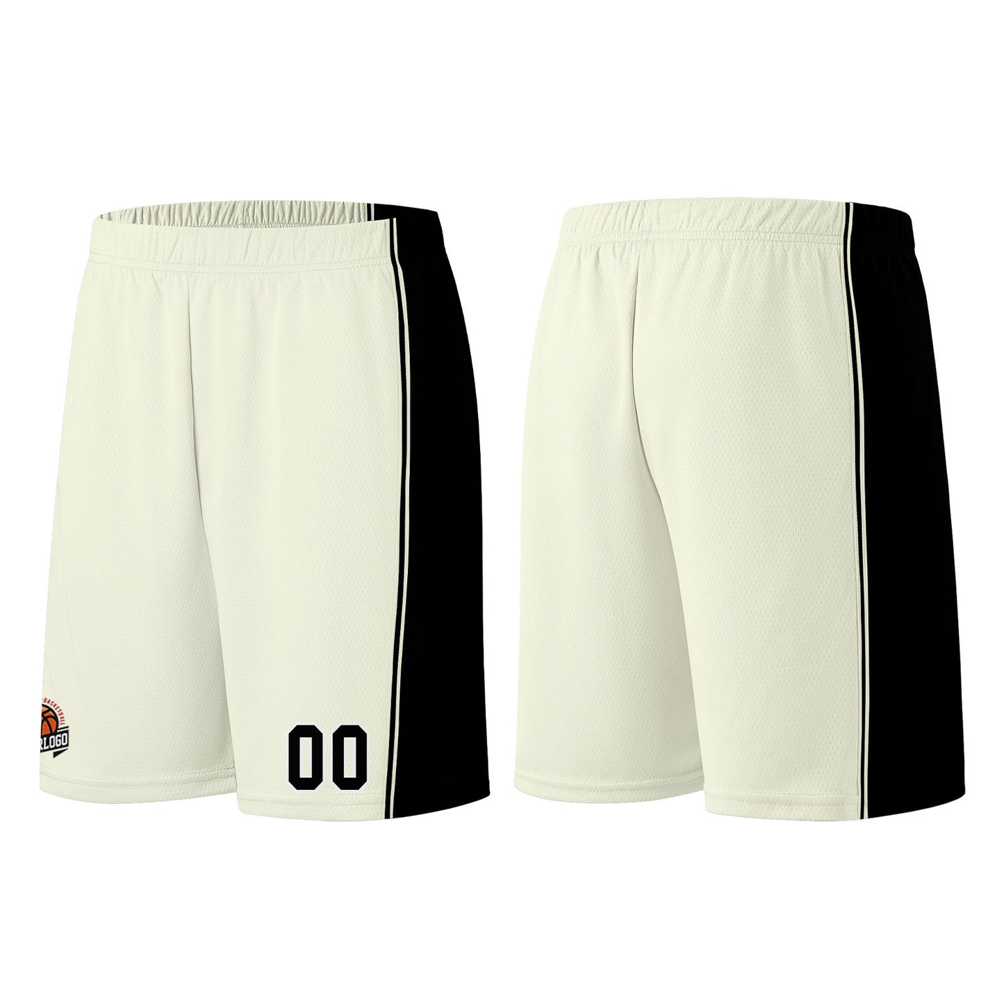 Custom Cream-Black Basketball Jersey for Men Women Adult Youth Stitched Name Number Logo