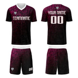 Custom Pink Silver Uniform Jersey Kids Adults Personalized Set Jersey Shirt
