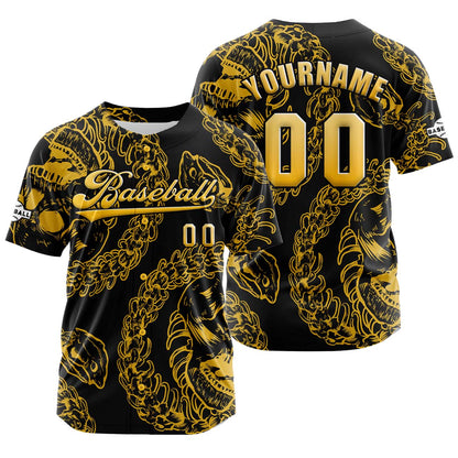 Custom Yellow Button Down Baseball Jersey for Men Women Adult Youth Print Name Number Logo