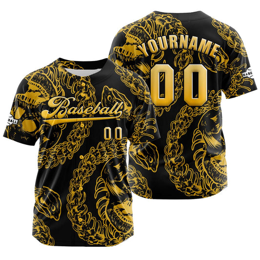 Custom Yellow Button Down Baseball Jersey for Men Women Adult Youth Print Name Number Logo