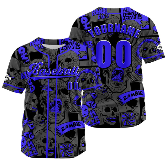 Custom Gray Baseball Jersey Print Personalized Name, Number and Logo