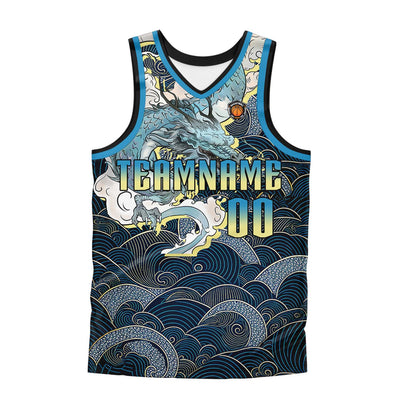 Custom Navy Basketball Jersey Uniform Suit Printed Your Logo Name Number