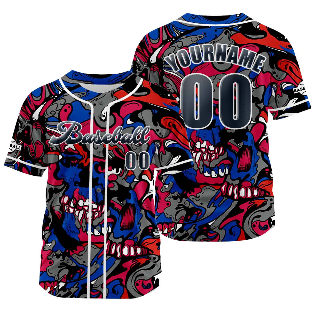 Custom Grey Baseball Jersey Print Personalized Name, Number and Logo