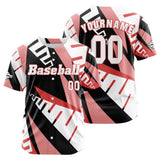 Custom Red Button Down Baseball Jersey for Men Women Adult Youth Print Name Number Logo