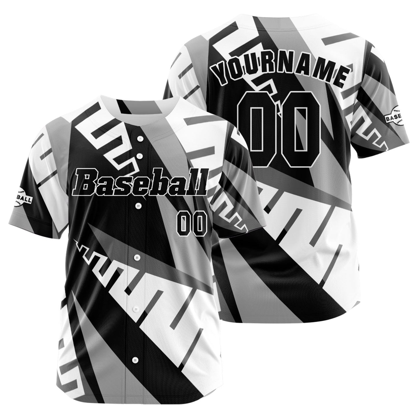Custom Gray Button Down Baseball Jersey for Men Women Adult Youth Print Name Number Logo