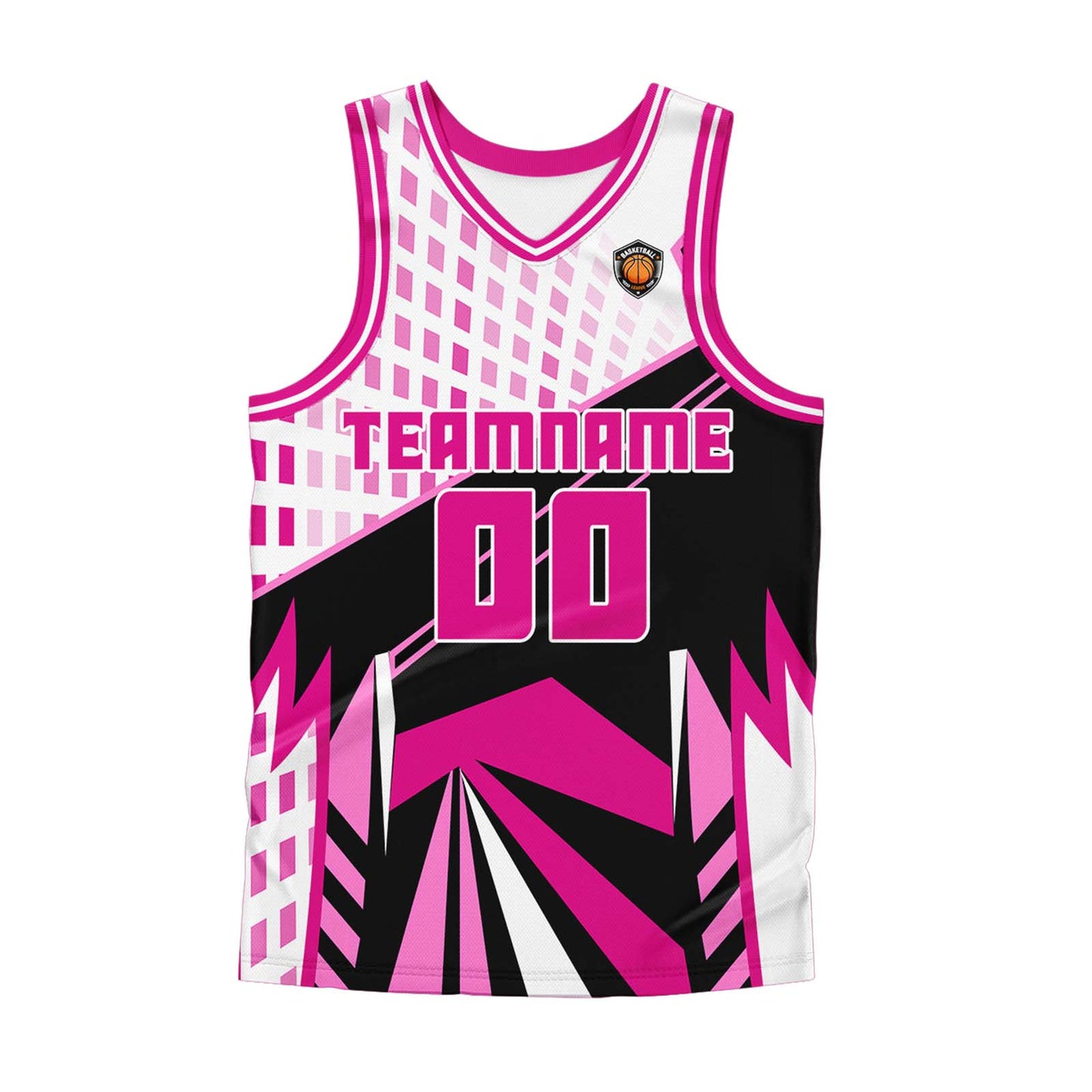Custom Pink Basketball Jersey Uniform Suit Printed Your Logo Name Number