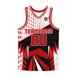 Custom Red Basketball Jersey Uniform Suit Printed Your Logo Name Number