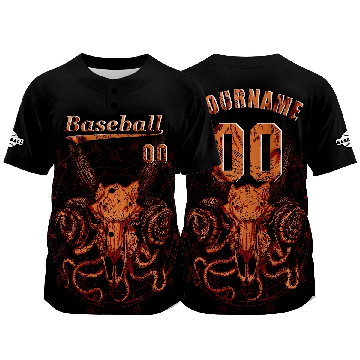 Custom Blue Baseball Jersey Print Personalized Name, Number and Logo