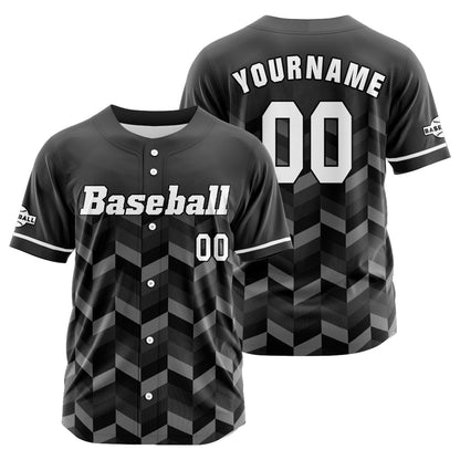 Custom Gray Button Down Baseball Jersey for Men Women Adult Youth Print Name Number Logo