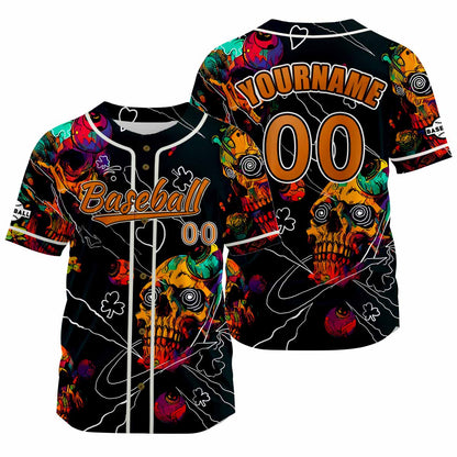 Custom Black Baseball Jersey Print Personalized Name, Number and Logo