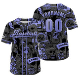 Custom Gray Baseball Jersey Print Personalized Name, Number and Logo
