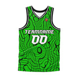 Custom Green Basketball Jersey Uniform Suit Printed Your Logo Name Number