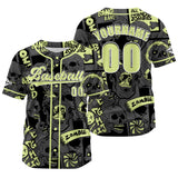 Custom Gray Baseball Jersey Print Personalized Name, Number and Logo