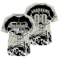Custom Beige Baseball Jersey Print Personalized Name, Number and Logo