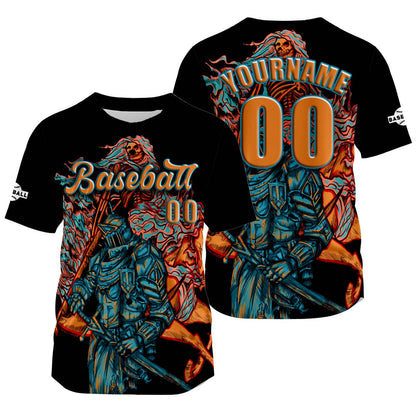 Custom Black Baseball Jersey Print Personalized Name, Number and Logo