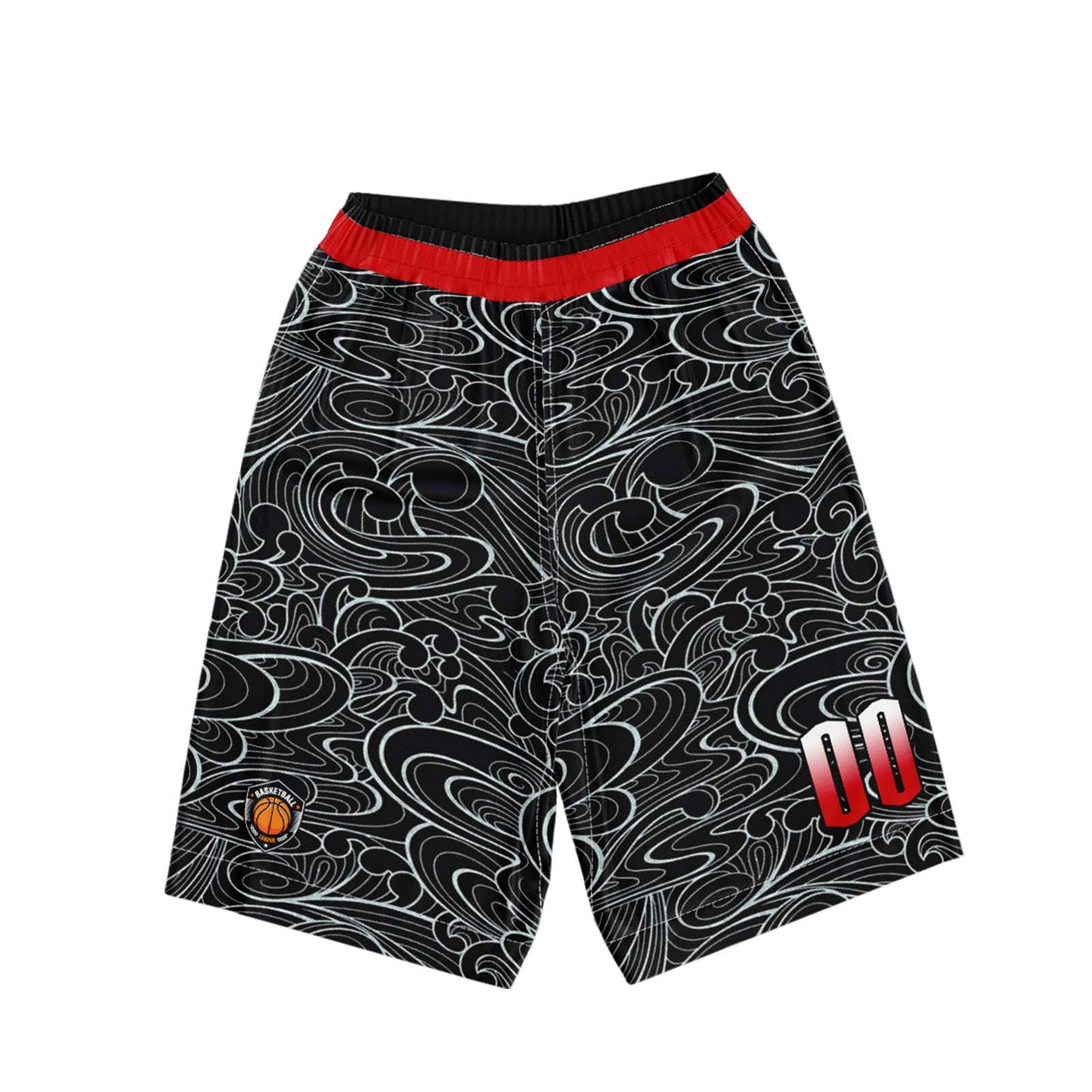 Custom Black Red Basketball Jersey Uniform Suit Printed Your Logo Name Number