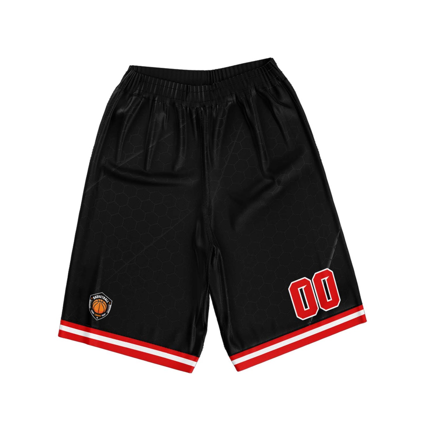 Custom Black Red Basketball Jersey Uniform Suit Printed Your Logo Name Number
