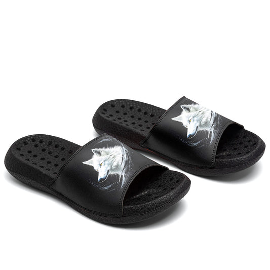 Customized Basketball Slippers With Added Patterns, Name Number Logo