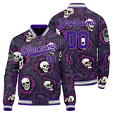 Custom  Purple Varsity Jacket for Men Women and Youth with Personalized Letterman Jacket