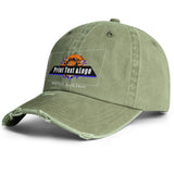 Custom Distressed & Washed Denim Baseball Cap – Unisex Streetwear Style