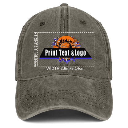 Personalized Custom Brown Washed Cowboy Trucker Hat with Logo Fashion Accessory