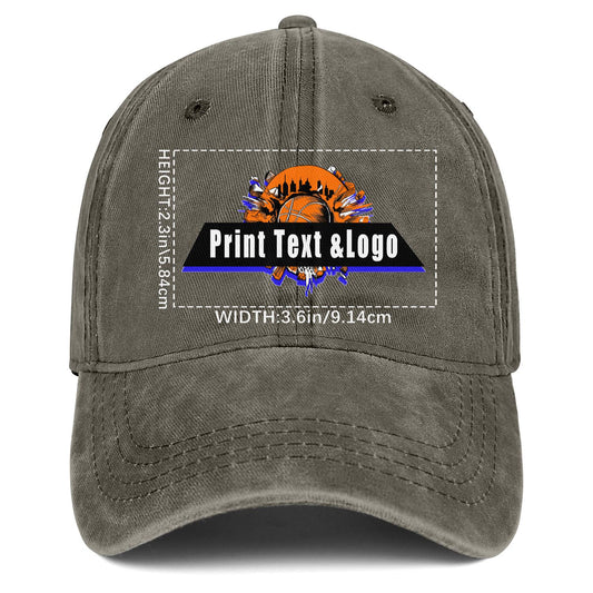 Personalized Custom Brown Washed Cowboy Trucker Hat with Logo Fashion Accessory