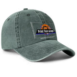 Personalized Custom Washed Cowboy Trucker Hat with Logo Fashion Accessory Dark Green