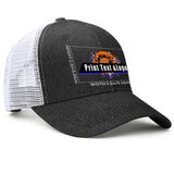 Custom Black Denim Baseball Cap with Breathable Mesh Panels & Casual Style
